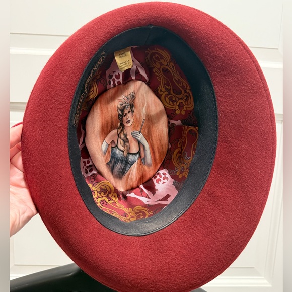 Goorin Brothers Deep Red/Maroon Felt Fedora main image 3